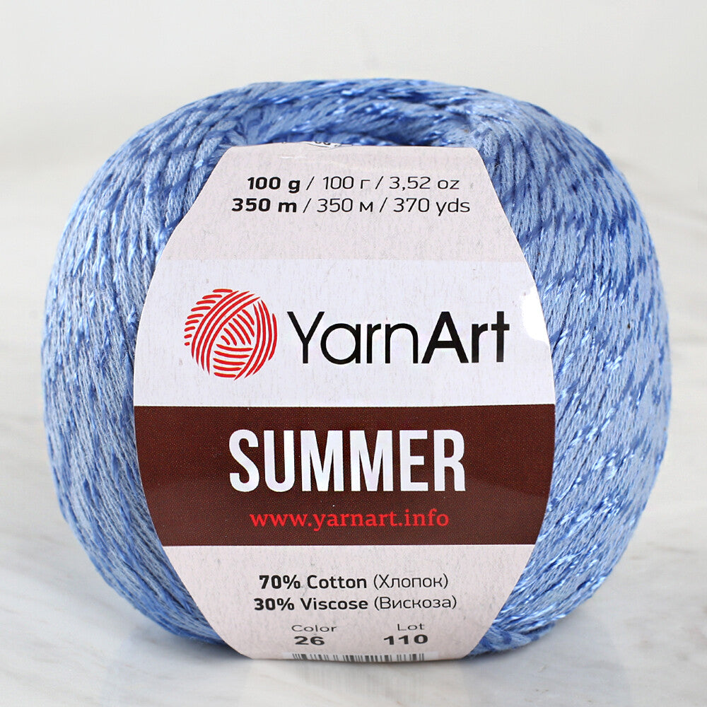 Yarnart Summer Mavi El Örgü İpi - 26